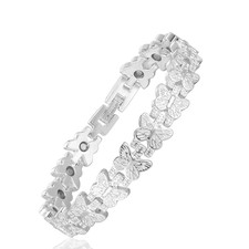 Womens Magnetic Butterfly Bracelet Adjustable...