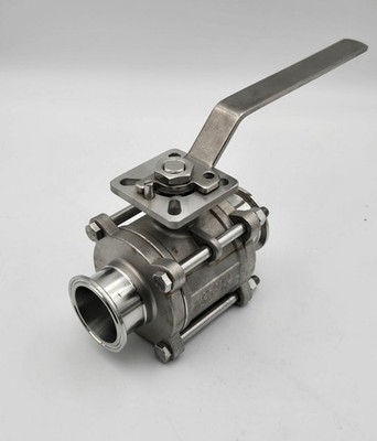 Dixon 2  Sanitary Tri-Clamp Ball Valve CF8M 316 Stainless 1000 WOG