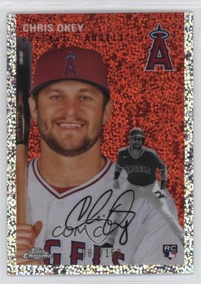 2023 Chrome Platinum Anniversary Speckle Refractor Chris Okey Rookie RC 0z0v