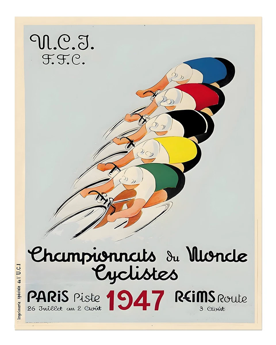 Poster Mural Colnago - Goofy Topolino Cinelli Disc Wheels - A3 42x30cm - Neuf