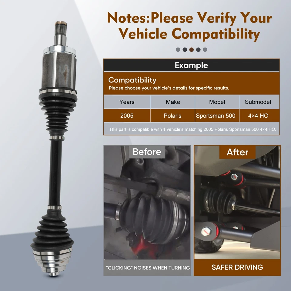 Lado delantero izquierdo para BMW 335i xDrive F30 L6 2013-2014 sedán eje CV Foto 4 de 4