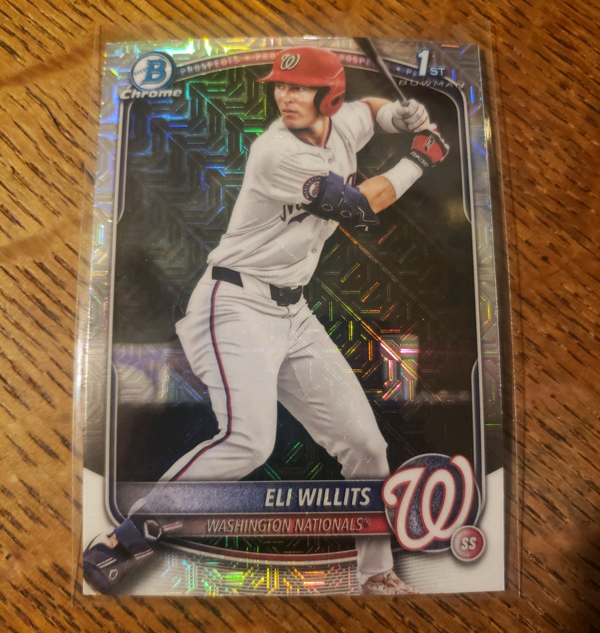 2025 Bowman Draft Chrome Mojo Refractor Eli Willits 1st Bowman Nationals