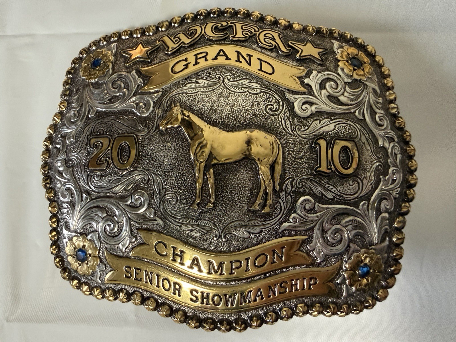 Vintage Gist WCFA Bronze Belt Buckle