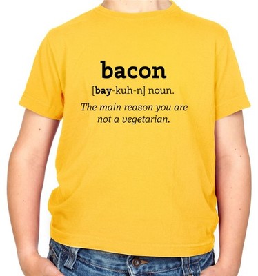 Speck Definition - Kinder T-Shirt - Futter Schwein hungrig lustig Wörterbuch Schweine
