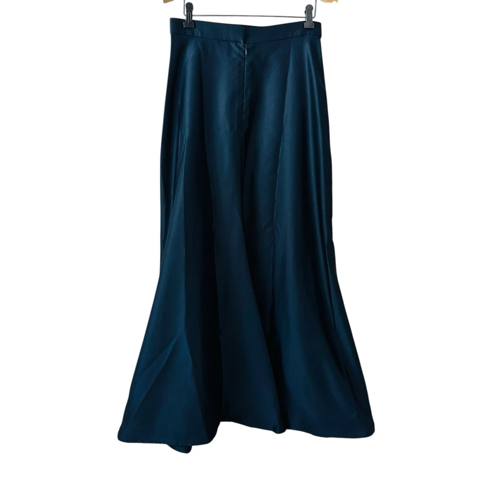 Коллекция Tadashi атласная макси юбка размер 8 темно-синий русалка тюльпан кромки официальный - Изображение 4 из 4