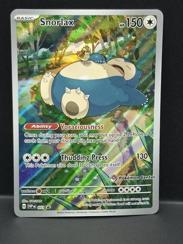 Snorlax (Pokemon Center Exclusive) 051 Scarlet & Violet Promo Holofoil Pokemon