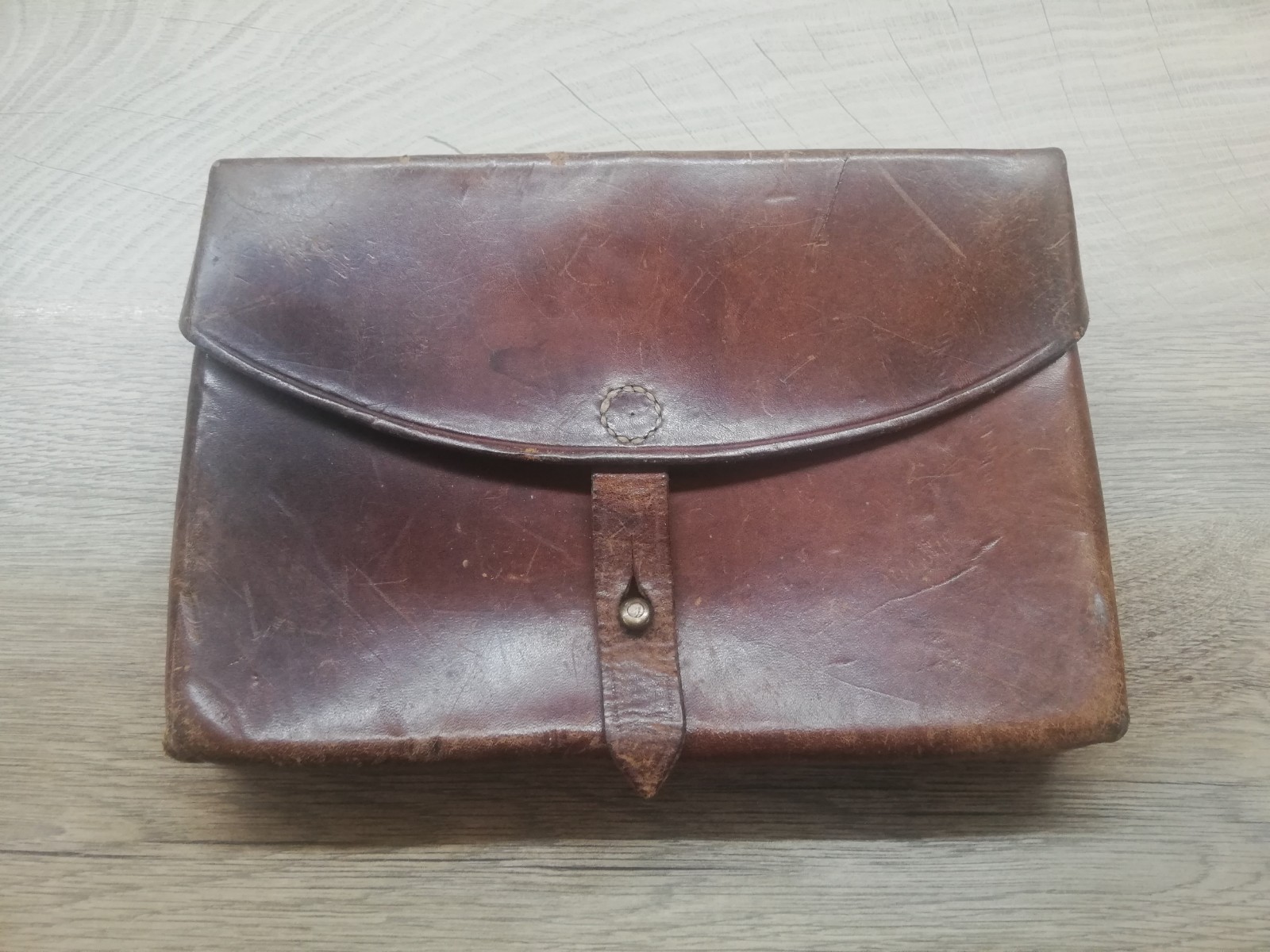 Vtg Rare Swiss Military Army Leather Medic Ammo Cartridge Belt Pouch Bag Case