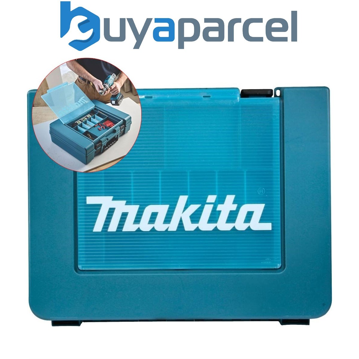 Makita 18v Tool Storage Carry Case Toolbox For Twin Pack Inc