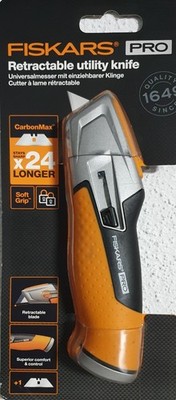 Fiskars Pro CarbonMax Universal-Messer mit einziehbarer Klinge Cuttermesser