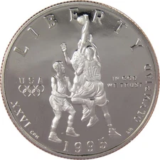 XXVI Olympiad Basketball Commemorative Half Dollar 1995 S Proof Clad
