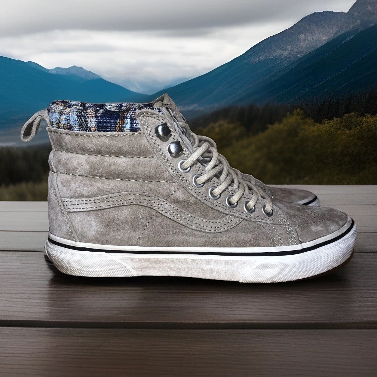 Scarpe Vans Sk8 Hi MTE in pelle scamosciata marrone scuro donna 7 US uomo 5 5 US