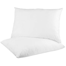 Premium Hotel Pillows, Made in USA Hypoallergenic Down  Free Pillows with 100 