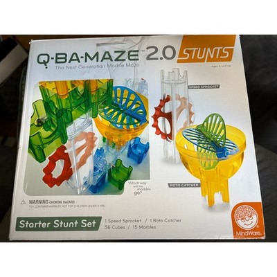 STEM Marble Maze MindWare Q-BA-MAZE 2.0 Stunts Starter Set Building Kit