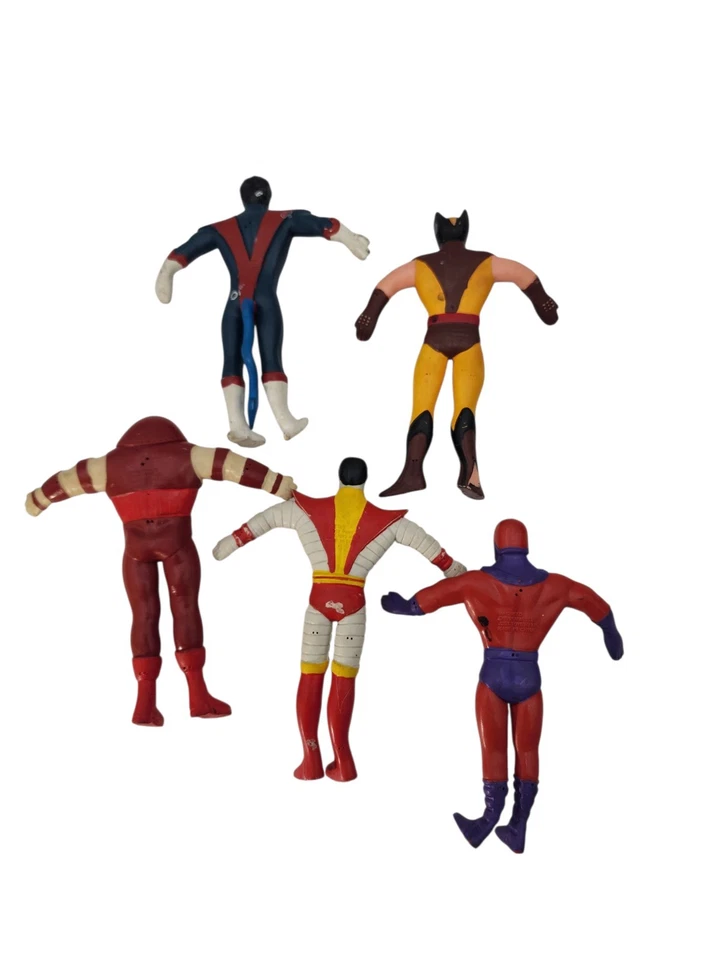 Lote de 5 Figuras de Acción Colección Marvel Bend-ems 1991 Lote Colección Foto 3 de 4