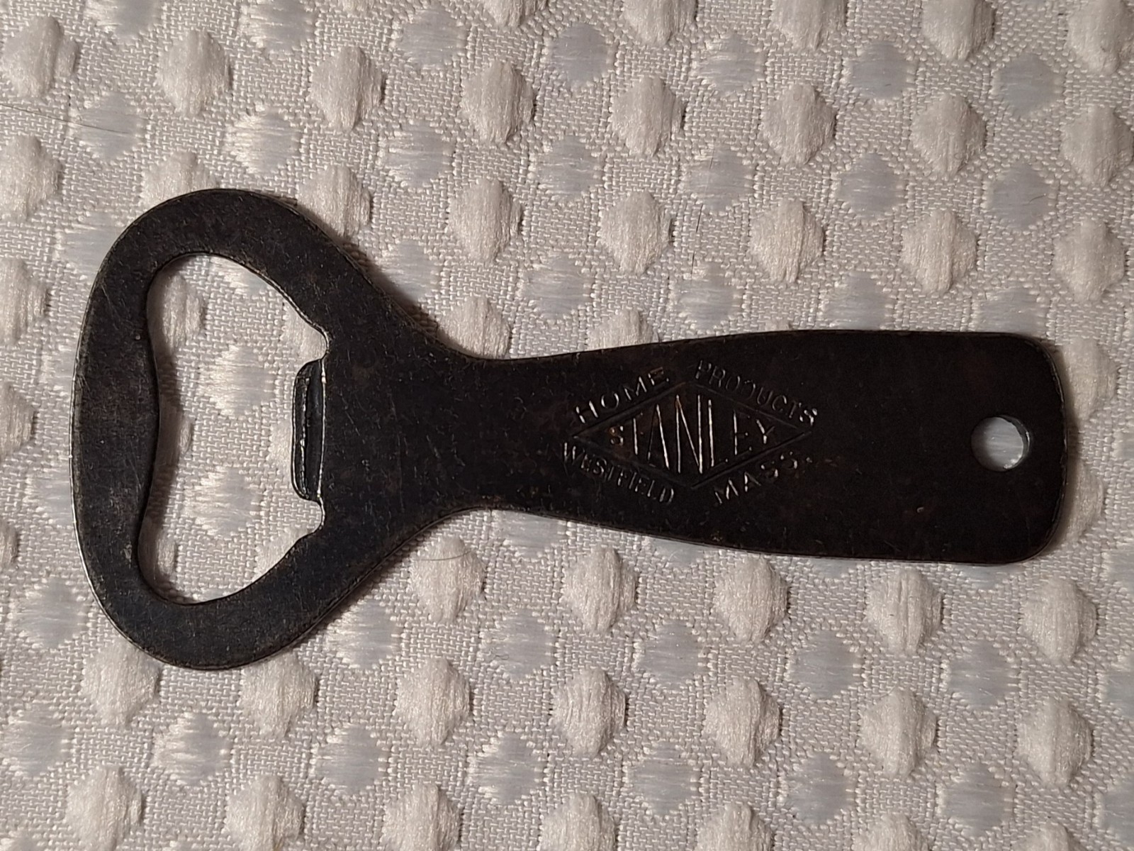 Vintage Stanley Home Products Westfield Massachusetts Beer Bottle Opener Metal