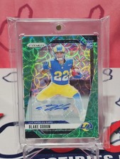 2024 Panini Prizm Green Scope Autograph Auto #308 Blake Corum Rookie 22/75 JSY #