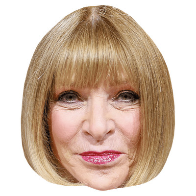 Anna Wintour (Lipstick) Celebrity Mask, Flat Card Face, Fancy Dress Mask