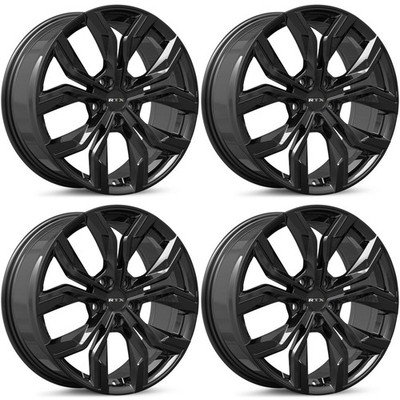 (Set of 4) Venom Gloss Black Alloy 18x7.5 5x114.3 (5x4.5) +35mm 18inch E430