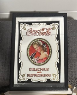 Vintage Coca Cola Spiegel – "Delicious and Refreshing" – Retro Deko (1999)