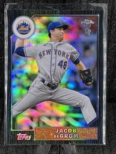 2022 Topps Chrome Ben Baller Edition - 1987 Topps Baseball Jacob deGrom #87BC-7