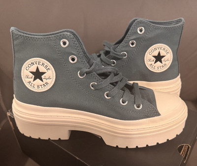 US Size 7 - Converse CTAS Lugged Heel Platform Lift Hi True Nature/Egret/Black