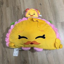 Moose Shopkins Terry Taco Paquete De 2 Almohadas Jumbo Y Mini Peluche Taco Exclusivo