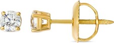 Le Vian 14K Yellow Gold Round Stud Earrings 1.50 cts Diamond Jewelry for Women