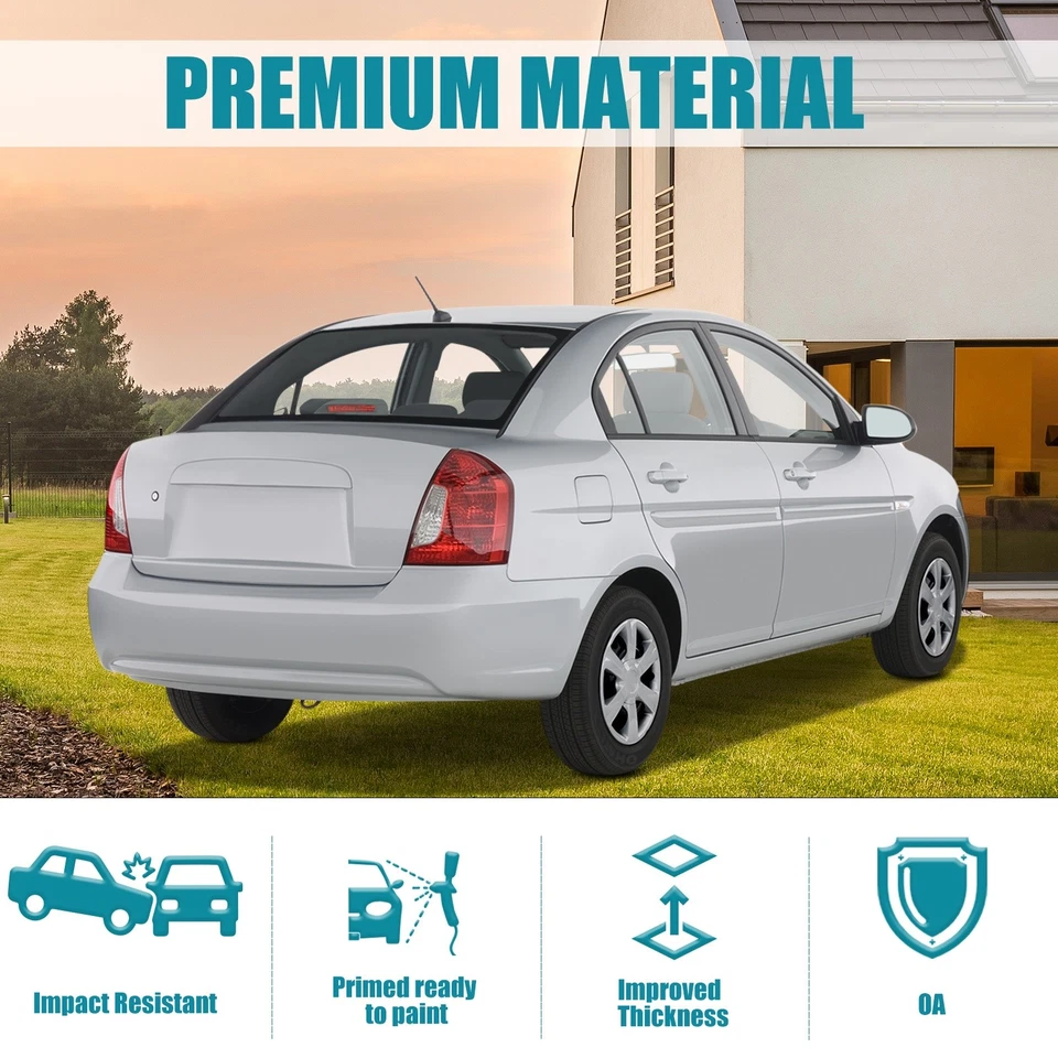 Rear Bumper Cover For 2006-2011 Hyundai Accent HY1100158 Foto 4 de 4