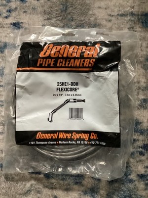 general pipe cleaners 25HE1-DDH flexicore 25  x 1/4 -7.5m x 6.35mm