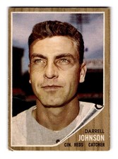 1962 Topps #16 Darrell Johnson Cincinnati Reds