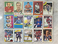 (NEW) HUGE VINTAGE LOT (151) different original vintage hockey cards SEE PHOTOS