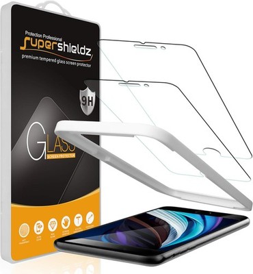 (2 Pack) Supershieldz Designed for iPhone SE (2022/2020, 3rd/2nd Generation) / i