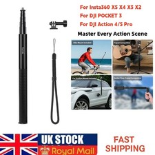 UK Invisible Selfie Stick For Insta360 X5 X4 X3 X2/DJI Pocket 3/Action 3/4/5 Pro