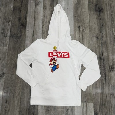 Levi's x Super Mario Graphic Pullover Hoodie XS xsmall Rare Nintendo - Neu