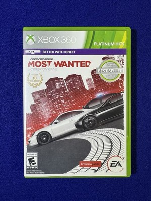 Need for Speed: Most Wanted - Platinum Hits (Microsoft Xbox 360, 2012) No Manual