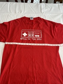 Vintage Back In The Day Nintendo NES Mario Bros Gaming Shirt 2003 Size Large