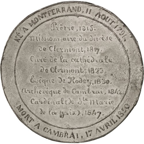 [#68169] Frankrijk, Medal, French Second Republic, Religions & beliefs, ZF+, Tin - Afbeelding 2 van 2