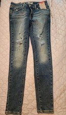 Levi's Women's 711 Skinny Distressed Jeans 26/28 NWT