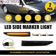 Sequential LED Side Marker Signal Lights For 2002-2008 BMW 7 Series E65 E66 E67