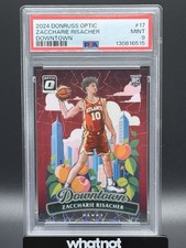 Zaccharie Risacher Atlanta Hawks 2024 Donruss Optic RC Downtown