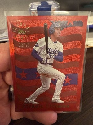 2025 Archives 1995 Topps CyberStats Red Foilboard /25 Freddie Freeman