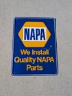 Original Vintage Napa Auto Parts Metal Sign Scioto Signs 1985/86 Gas & Oil Sign