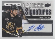 2021-22 Upper Deck Ovation Lauded Signatures Paul Cotter #LS-PC Auto 14bn