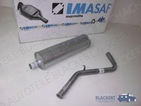 Imasaf Auspuffset Mitteltopf+Endrohr FüR Mercedes T1 Bus+Kasten+Pritsche BJ80-89