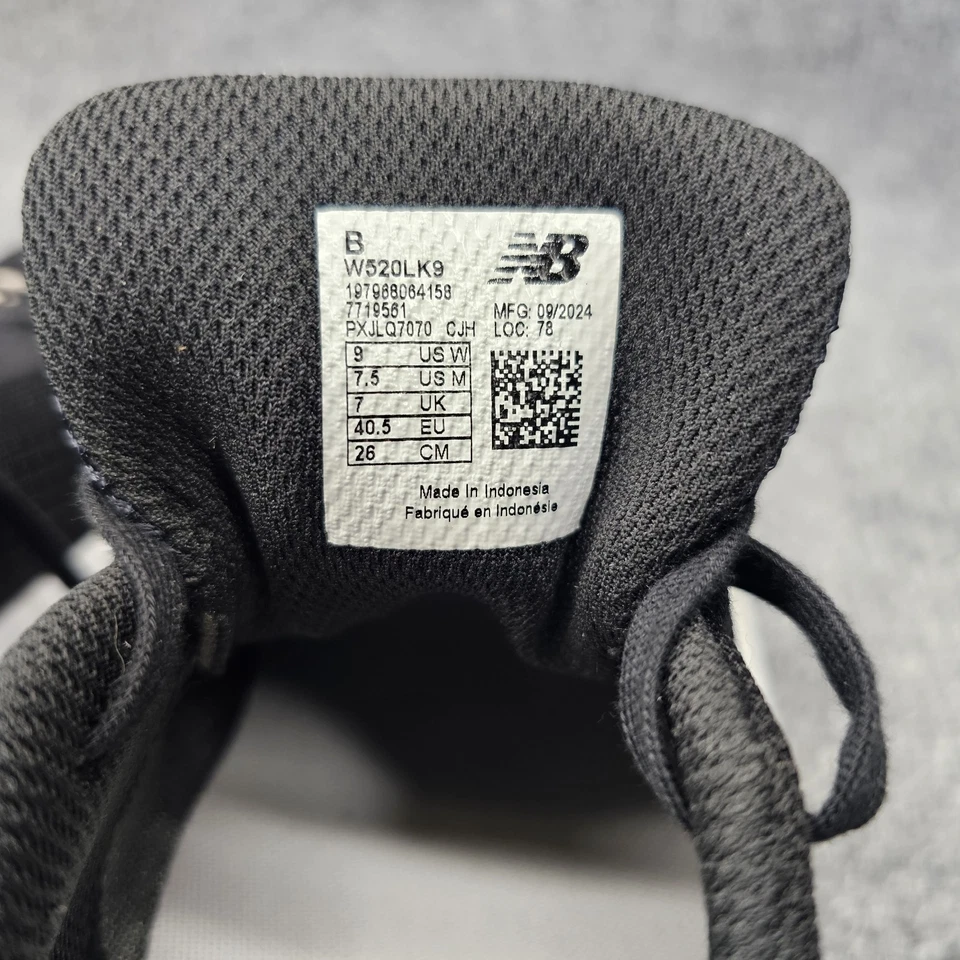 New Balance FF X 520v9 Mujer Talla 9 Negro Blanco Zapatos Atléticos para Correr en Carretera Foto 2 de 4