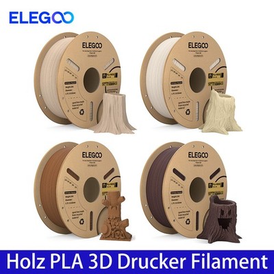 ELEGOO 1.75mm Optimized Wood Fiber PLA 3D Printer Filament 1KG (2.2lbs)