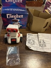 VTG 1984 TOMY Dingbot Robot w/ Box NOT WORKING