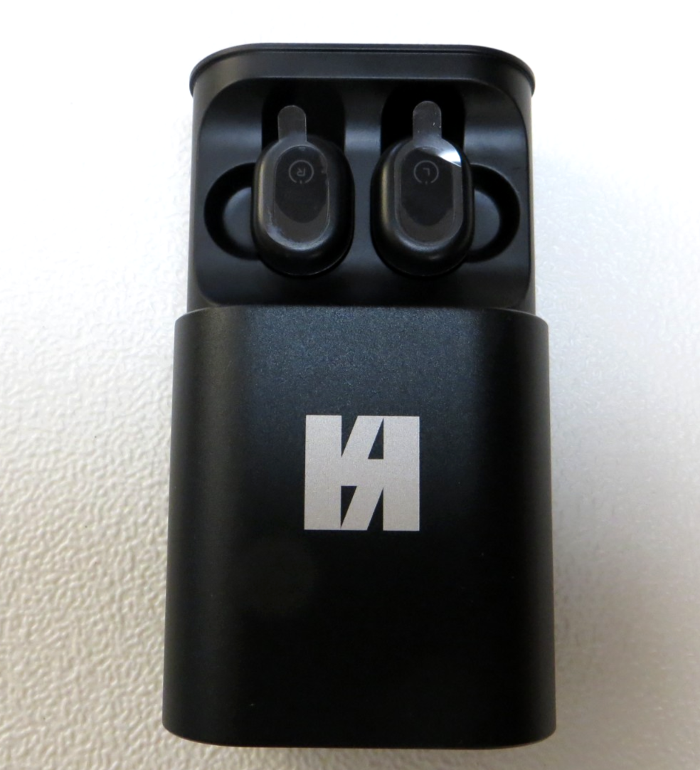 Bluetooth Earbuds with Mic and Wireless Charging Case. Great Sound. Open Box.-image