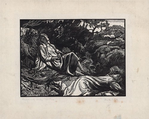 Dorothy Josephine Coke (1897-1979) Pencil Signed Woodcut - Badgeworth Valley - Picture 5 of 8