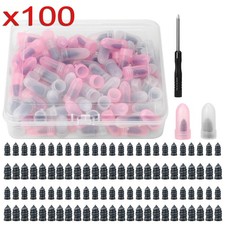 100PCS Rubber Tire Nail Repair Kit Screw In Tire Plugs for Car Truck SUV Van 